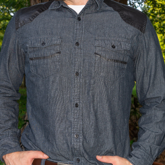 Rock & Republic Other - Rock & Republic Button Down Shirt (gray)